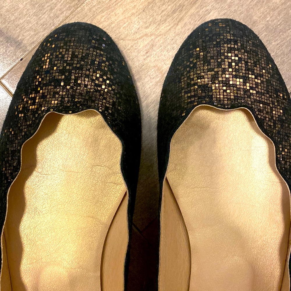 French sole jigsaw silhouette flats